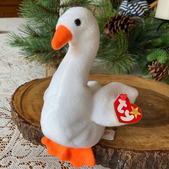 Ty Beanie Baby Gracie The Swan 1996 Rare/Retired #4126 P.E.Pellets - Picture 2 of 11